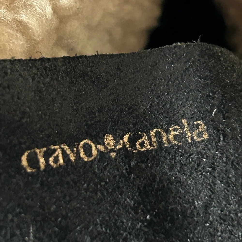 Cravo Canela black suede leather boots size 6.5 - Picture 3 of 9